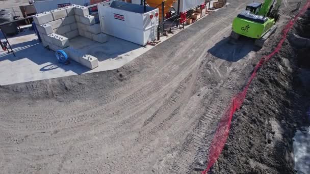 Progress Scarborough Subway Extension Construction Tunnel Boring Machine Tbm Bring — Stockvideo