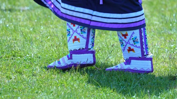 Pow Wow Danse Traditionnelle Autochtone Spirit Powwow Organisé Par Les — Photo