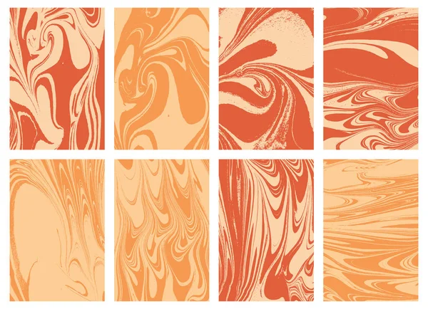 Texture Marbre Liquide Couleur Tourbillons Ondulations Pierre Art Fluide Ebru — Image vectorielle