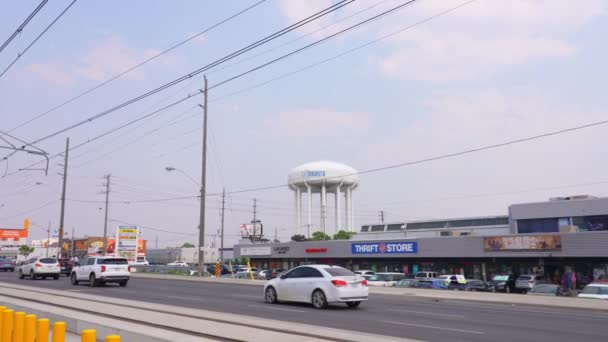 Lrv Testing Underway Sign Crosstown Lrt New Golden Mile Passenger — Stock Video