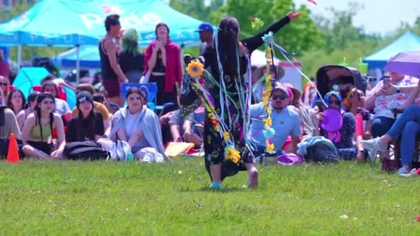 Pow Wow Inheemse Artiesten Spirit Powwow Gehost Door Spirits Mensen — Stockvideo