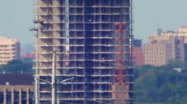 City of Toronto suffers through an unprecedented heat wave and heat haze caused by climate change. Hot summer time. Heatwave in North America. High temperatures and atmosphere distortion.