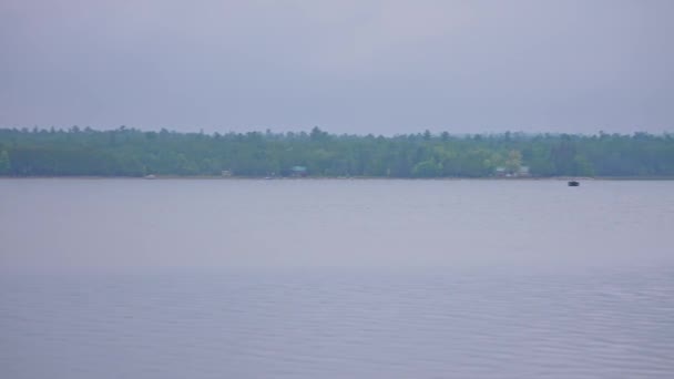 Situado Isla Manitoulin Norte Ontario Canadá Pike Lake Fascinante Vista — Vídeo de stock