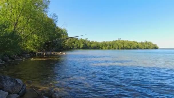 Magnificent Little Bay Lake Manitou Jewel Manitoulin Island Northern Ontario — Stock Video