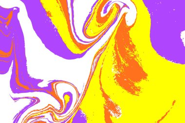 Renkli arka plan. Ebru doku renkli mürekkep. Elle çizilmiş mermer illüstrasyonlar, ebru aqua kağıt ve İpek baskı. Geleneksel Türk ebru tekniği. Su üzerinde boyama.