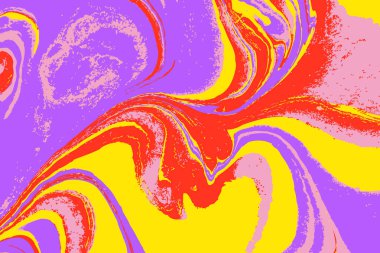 Renkli arka plan. Ebru doku renkli mürekkep. Elle çizilmiş mermer illüstrasyonlar, ebru aqua kağıt ve İpek baskı. Geleneksel Türk ebru tekniği. Su üzerinde boyama.