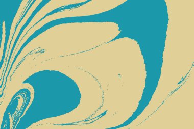 Okyanus mermer sanat soyut. Doğal rastgele ebru. Tarzı ile mermer swirls ya da kırmızı akik taşlı dalgaların. Mavi boya şekiller. Vektör.