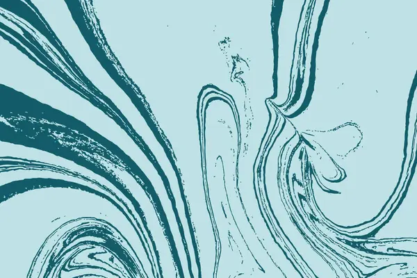 Okyanus mermer sanat soyut. Doğal rastgele ebru. Tarzı ile mermer swirls ya da kırmızı akik taşlı dalgaların. Mavi boya şekiller. Vektör.