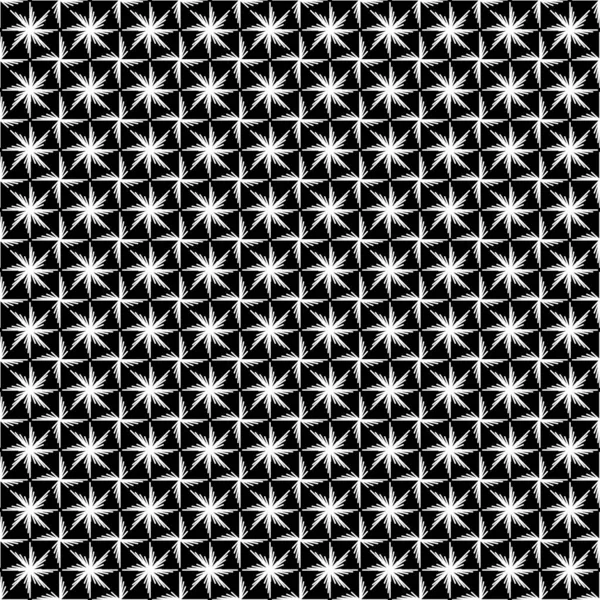 Patrón Inconsútil Monocromo Sagrado Textura Oriental Ornamental Repetitiva Blanco Negro — Vector de stock