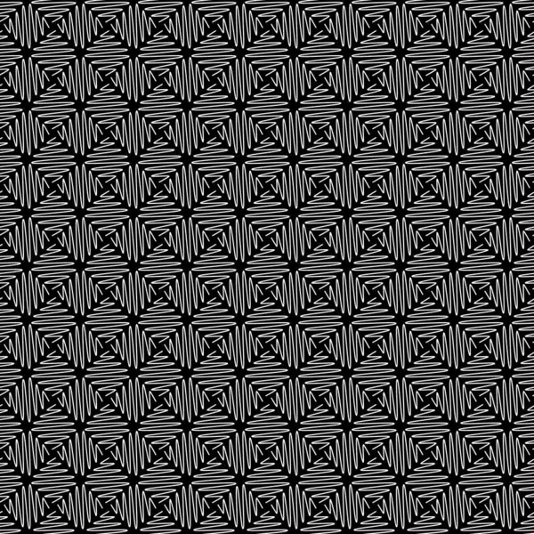 Sacred Monochrome Seamless Pattern Black White Repetitive Ornamental Oriental Style — Stock Vector