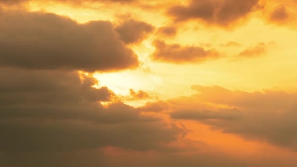 Sonnenuntergang Stadtbild Abendwolken Und Sonne Der Amerikanischen Stadt Zeitraffer Cloudscape — Stockvideo