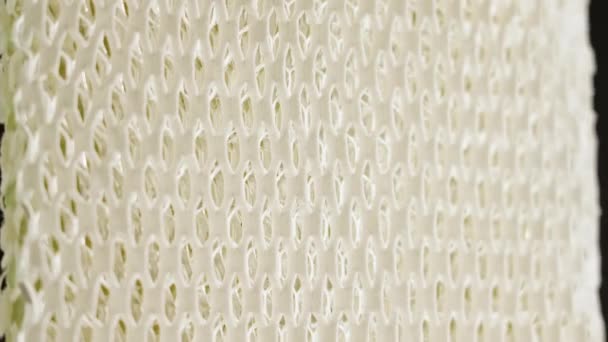 Honeycomb Shape Pattern Filter Close Macro Shallow Depth Field Prevention — Stock Video