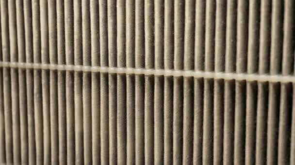Air Filter Surface Pattern Macro Close Used Maintenance Hygiene Pure — Stock Video