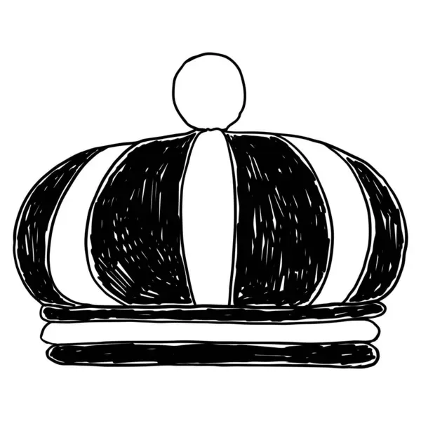 国王和王后的皇冠头饰 皇家贵族王权珠宝王冠 王冠珠宝王冠奢华加冕宝物的象征 手绘矢量 — 图库矢量图片#