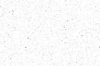 Eski tozlu siyah beyaz doku. Ekran arka planı karanlık yıpranmış kaplaması desen örneği. Tek renkli tozlu yıpranmış scuffed benekli gürültülü zemin. Vektör.