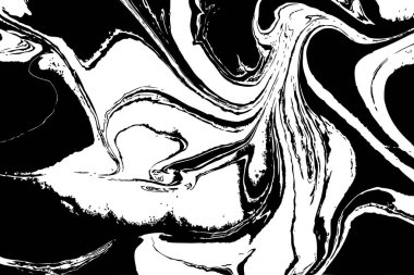 Mürekkep doku suluboya el çekilmiş Ebru, Türk Ebru sanatı illüstrasyon, arka plan, beyaz, gri ve siyah aqua Yazdır. Taş veya rock doku.