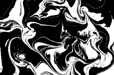 Mürekkep doku suluboya el çekilmiş Ebru, Türk Ebru sanatı illüstrasyon, arka plan, beyaz, gri ve siyah aqua Yazdır. Taş veya rock doku.