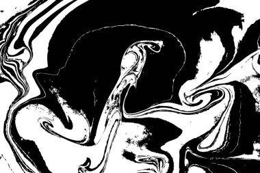 Mürekkep doku suluboya el çekilmiş Ebru, Türk Ebru sanatı illüstrasyon, arka plan, beyaz, gri ve siyah aqua Yazdır. Taş veya rock doku.