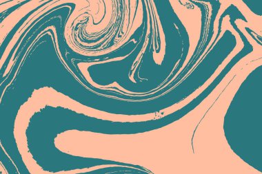 Sıvı mermer deseni renkli. Girdap ve taş dalgaları. Sıvı sanat Ebru. Tasarım kapakları, posterler, kartvizitler, sunum, davetiye, el ilanları için şablon. Vektör.