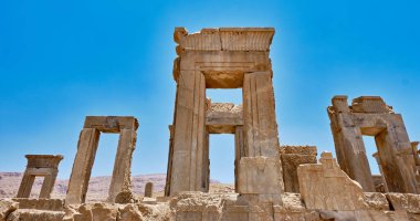 Persepolis, İran. Persepolis harabesi, Tachara harabeleri..