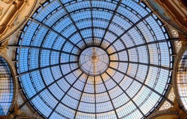 Milano, Italy, 03.07.2024: Dome of Galleria Vittorio Emanuele clipart