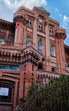 İstanbul, Türkiye 09.03.2023: İstanbul, Türkiye 'deki Phanar Rum Ortodoks Koleji. 