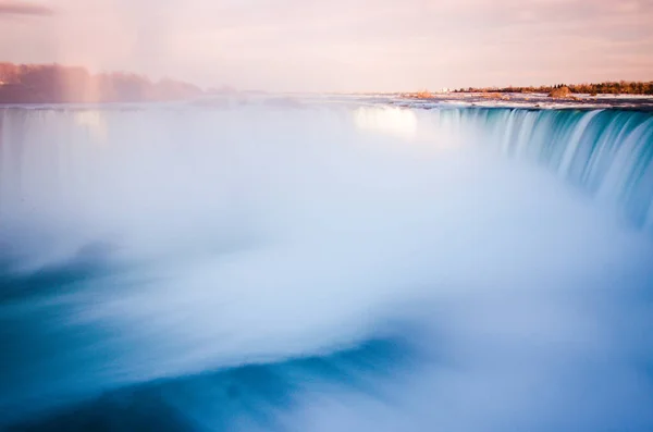 Long Exposure Niagara Falls Ontario Canada North America Sunset — Foto de Stock