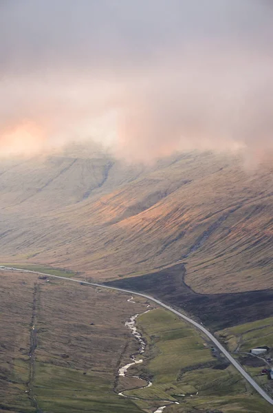 Streymoy Faroe Adaları Kuzey Avrupa Skandinavya Daki Vadide Güzel Bir — Stok fotoğraf