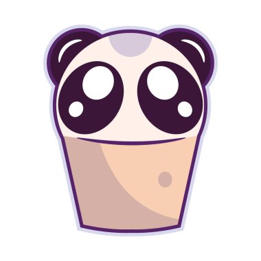 İzole edilmiş renkli dondurma ikonu Vektör illüstrasyonu