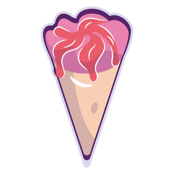 Isolated Colored Ice Cream Icon Vector Illustration — Stock Vector