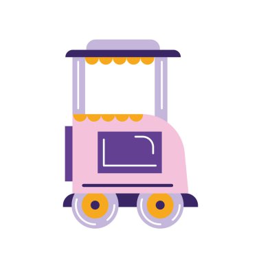 İzole edilmiş renkli çocuklar oyuncak ikonu Vektör illüstrasyonu