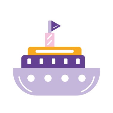 İzole edilmiş renkli oyuncak ikonu Vektör illüstrasyonu