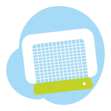 Isolated soccer net icon Flat design Vector illustration