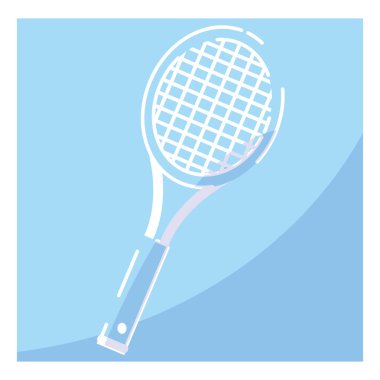 Isolated tennis racket icon Flat design Vector illustration