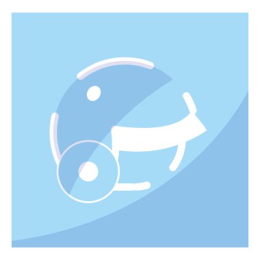 Isolated baseball protection helmet icon Vector illustration