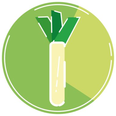 İzole edilmiş renkli soğan simgesi Düz Tasarım Vektörü illüstrasyonu