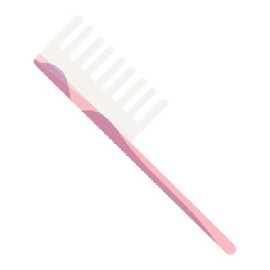 Isolated hair brush icon Flat design Vector illustration