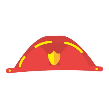 Isolated firefighter hat icon Flat design Vector illustration