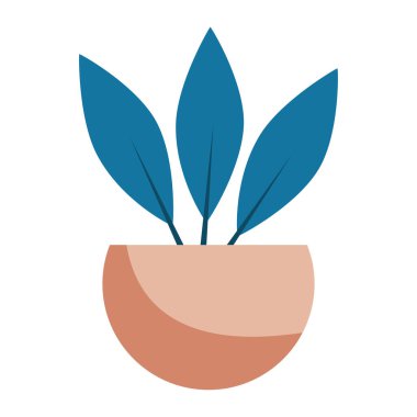 İzole edilmiş renkli bitki ikonu Vektör illüstrasyonu