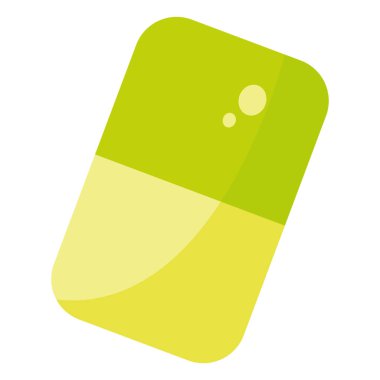 Isolated colored eraser icon Flat design Vector illustration