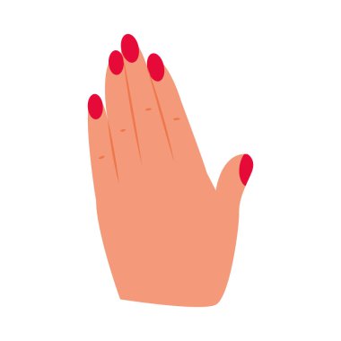 Isolated hand gesture sketch icon Vector illustration