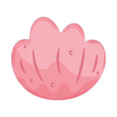 Isolated colored seashell sketch icon Vector illustration