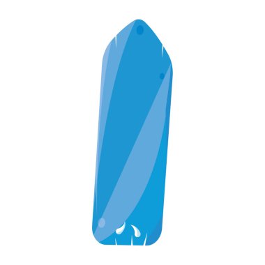 Isolated colored surfboard sketch icon Vector illustration