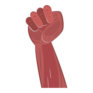 Isolated sketch of a protesting hand Vector illustration