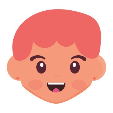 Isolated cute girl character avatar Vector illustration