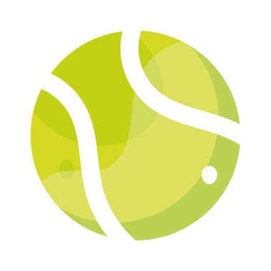 Isolated colored tennis ball icon Vector illustration