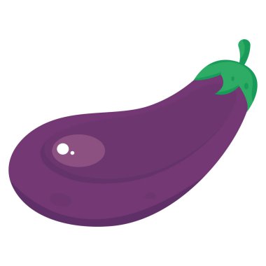 Isolated colored eggplant sketch icon Vector illustration