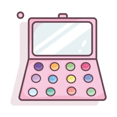 Isolated eye shadow colored fashion icon Vector illustration