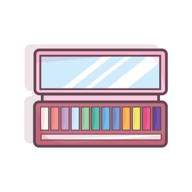 Isolated eye shadow colored fashion icon Vector illustration