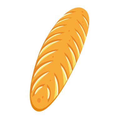 Isolated colored bread bakery product Vector illustration
